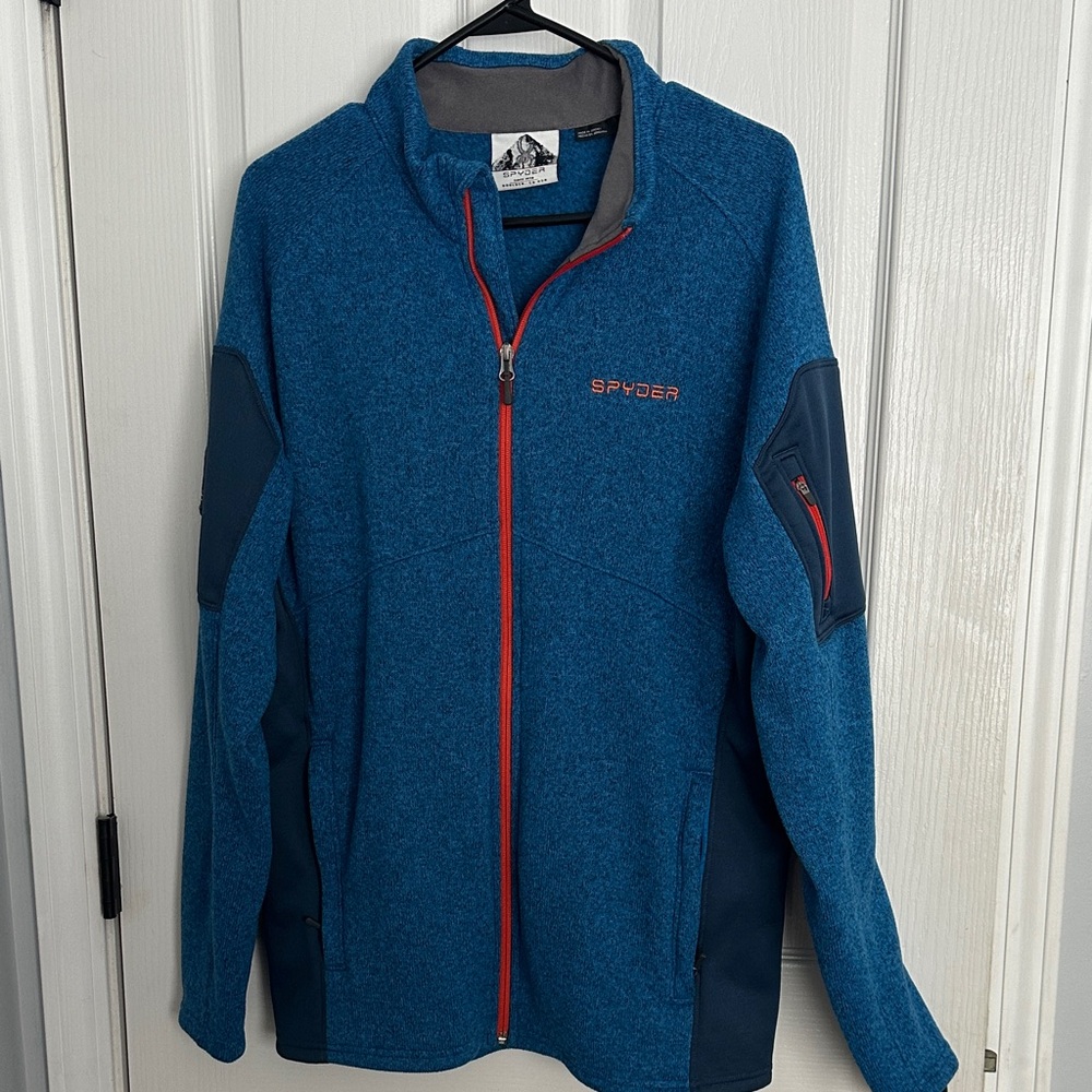 Spyder Men's Performance Jacket in Blue and Red